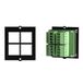 Bachmann drukknop 4-voudig op terminal