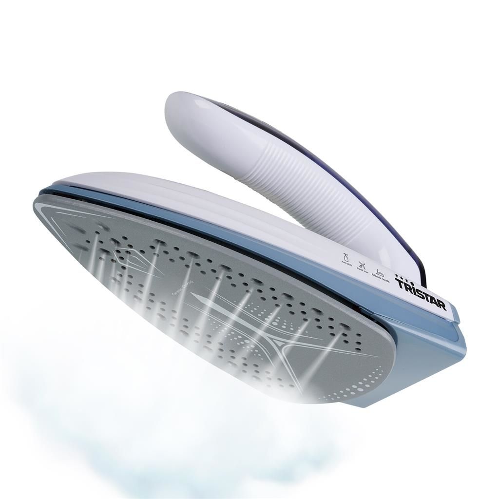 Tristar ST-8152 Travel Steam Iron - Ceramic Soleplate - 1100W - Blue