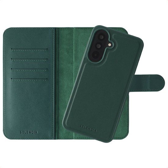 Selencia Olyn Uitneembare Bookcase met MagSafe voor de Samsung Galaxy A37 (5G) - Groen