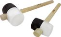EPM PROF E-420-4290 Zwart-Witte Gummihamer Met Houten Handvang, 900 Gram