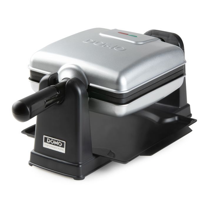 DOMO DO9272W Roterend Wafelijzer - 1400W - 2 Belgische Wafels (4x7) - Anti-aanbaklaag - 180° Rotatie