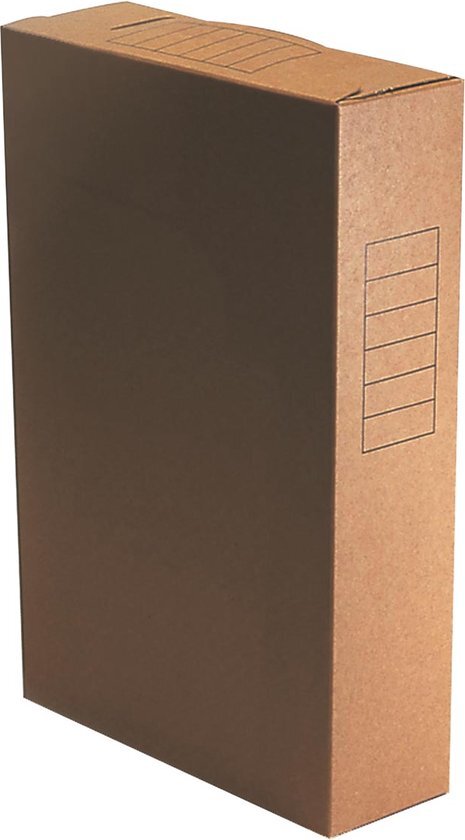 Kangaro Class'ex archiefdoos formaat 35 x 23 cm (formaat folio) rug van 8 cm bruin