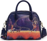 Loungefly Disney/Pixar Crossbody-tas Coco Marigold Bridge Imitatieleer Oranje/Donkerblauw/Geel/Rood/Multi/Paars