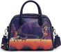 Loungefly Disney/Pixar Crossbody-tas Coco Marigold Bridge Imitatieleer Oranje/Donkerblauw/Geel/Rood/Multi/Paars