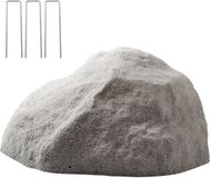 VEVOR Cover Rock, Kunstmatige Stenen Afdekking voor Buiten, Tuinrots met Steenlook, Lichtgewicht en Weerbestendige Kunstmatige Rots voor Landschapsarchitectuur, Tuindecoratie, Transformatorhuis, Donkergrijs, Maat M