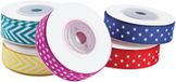 Colorations knutsel linten grosgrain set van 5 kleurrijke patronen 7,5 meter.