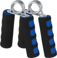 Dailygoods Handtrainer - Handspiertrainer - Vingerhalter - Handtrainer Set - Griptraining - Blauw/Zwart/Zilver