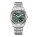 Citizen FE6151-82X Horloge - Dames - Titanium - Zilverkleurig - Groene Wijzerplaat - Ø 34 mm