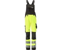 Mascot Safe Supreme salopette américaine avec poches genoux 15569-860 - jaune fluo/gris anthracite foncé - C48