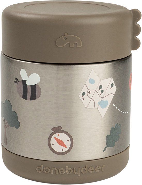 Done By Deer Thermos Voedselpot - Tiny Trails - 300 ml - Sand