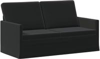 vidaXL 2-zitsbank Zwart fluweel 150 x 81 x 82 cm