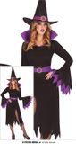 FIESTAS GUIRCA Heks Hocus Pocus Kostuum voor Dames - Paars/Zwart - Maat M/L