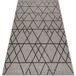Rugsx - Tapis En Corde Sizal Floorlux 20508 Argentin / Noir Triangles Gris 60x110 cm