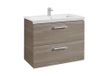 Roca Unik Prisma 2-Drawer 800mm Vanity Unit with Mirror