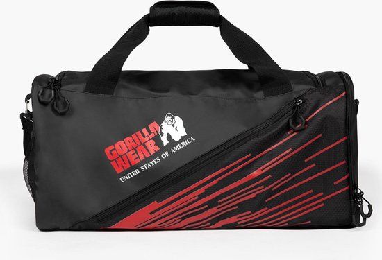 Gorilla Wear Ohio Gym Bag - Black/Red - 40L