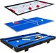 Cougar 3-in-1 Multi Speeltafel Mini Zwart-Blauw - Pooltafel - Push Hockey - Tafeltennis