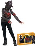 Rubies Panoplie Black Knight Top + bivakmuts + drinkfles van de Brave – Fortnite, jongeren 155119XXL, maat XXL 11 tot 12 jaar