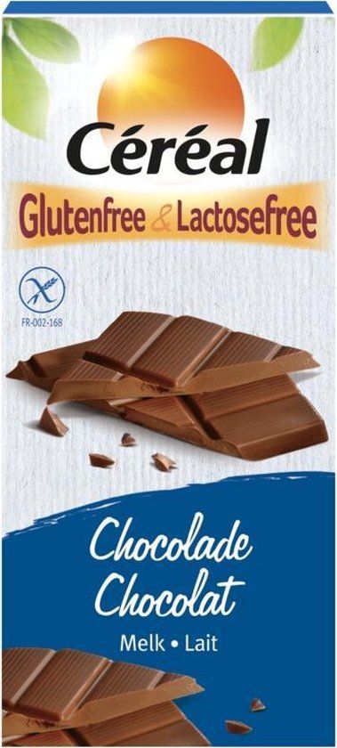 Cereal Glutenvrij & Lactosevrij Chocolade Tablet Melk 107g