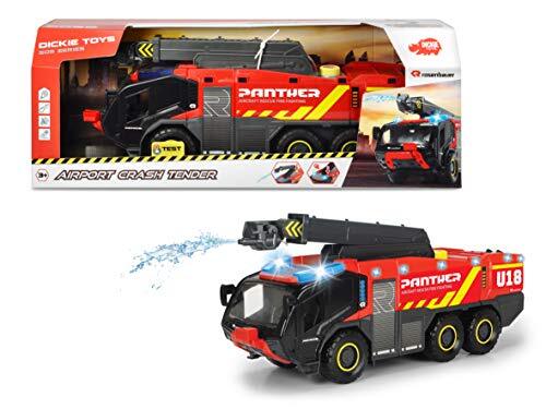 dickie 203719012038 Rosenbauer SOS Fire Rescue vliegtuig licht en geluid 62 cm, 3 jaar