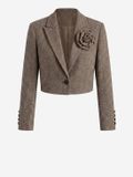 OMBRE Blazer - Regular Fit - Knopen - Effen Bruin L