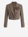 OMBRE Blazer - Regular Fit - Knopen - Effen Bruin L