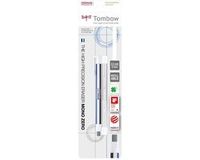 Tombow Mono - Intrekbare Gumpotlood + 3 Vullingen - Rechthoek - 2,5x5 mm - Blauw/Wit/Zwart