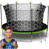 Neo-Sport Série Trampoline de jardin 465cm Avec filet Comprend échelle