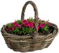 Van der Leeden Plantenmand met hengsel - bruin