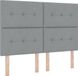 vidaXL Boxspringbed met hoofdeinde Lichtgrijs 160 x 200 cm Stof