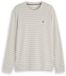 TOM TAILOR Shirt donkergrijs / offwhite