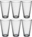 Secret de Gourmet Set van 6x water/sap glazen Benit 340 ml - Transparant