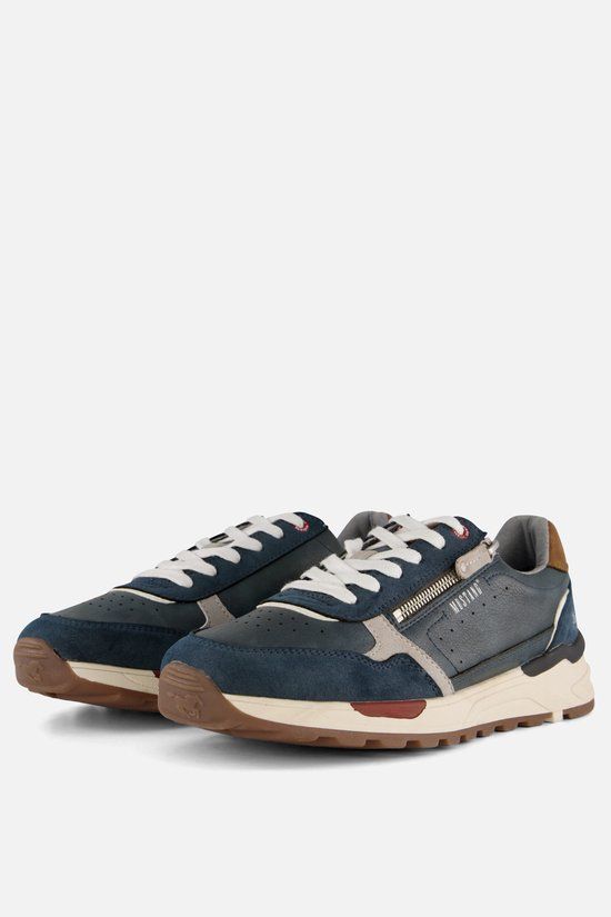 Mustang Sneakers blauw Synthetisch - Maat 45