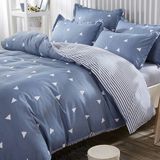 L'essentiel maison Dekbedovertrekset Bleu Coton Lits-jumeaux 240x220 cm