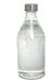 Gerimport Waterkan - met deksel - 1L - glas - kurk - waterkaraf - schenkkan - rond