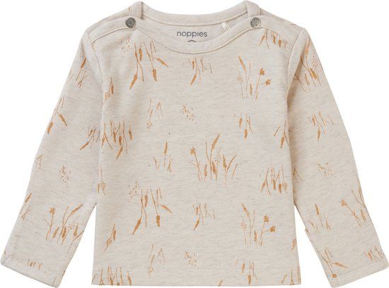 Noppies Belfast Baby T-shirt - Oatmeal - Maat 68 - Unisex