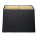 Royal Designs Black Hardback Rectangular Lamp Shade, (5" x 10") x (8" x 12") x 9.5"