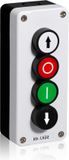 Station de boutons-poussoirs sans marque, interrupteur à bascule, haut vers le bas, avec réinitialisation automatique - Bouton de démarrage et d'arrêt - Boîtier de commutation momentané (SGKJ-4N)