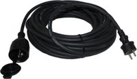 Qwatt Pro neopreen verlengsnoer - 20 m - 3x2,5 qmm H07RN-F - Zwart