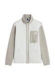 The North Face Mens Yumiori Full Zip XL Herfst/Winter 2024 Polyester/Katoen Cumulus Cloud/S