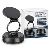 Mulbijeo Draadloze magnetische autohouder, autolader om op te zuigen voor smartphones met magnetische schaal of metalen plaat, stabiele basis voor gladde oppervlakken en accessoires inbegrepen