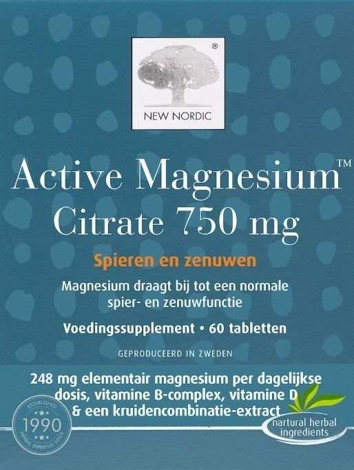 New Nordic Magnesium Citrate 60 Tablets