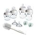 Tommee Tippee Closer to Nature Babyfles voor pasgeborenen, starterset, borstachtige zuiger met anti-koliekventiel, verschillende maten en kleuren