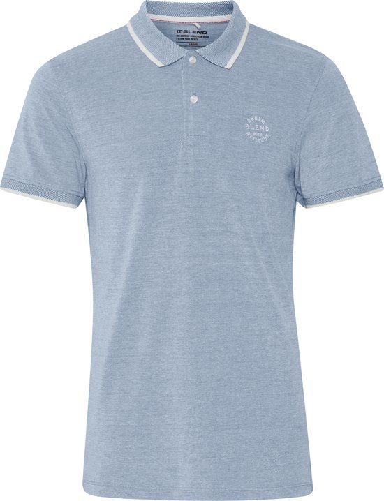 Blend BHNATE Poloshirt - Niagara Blue - Maat S