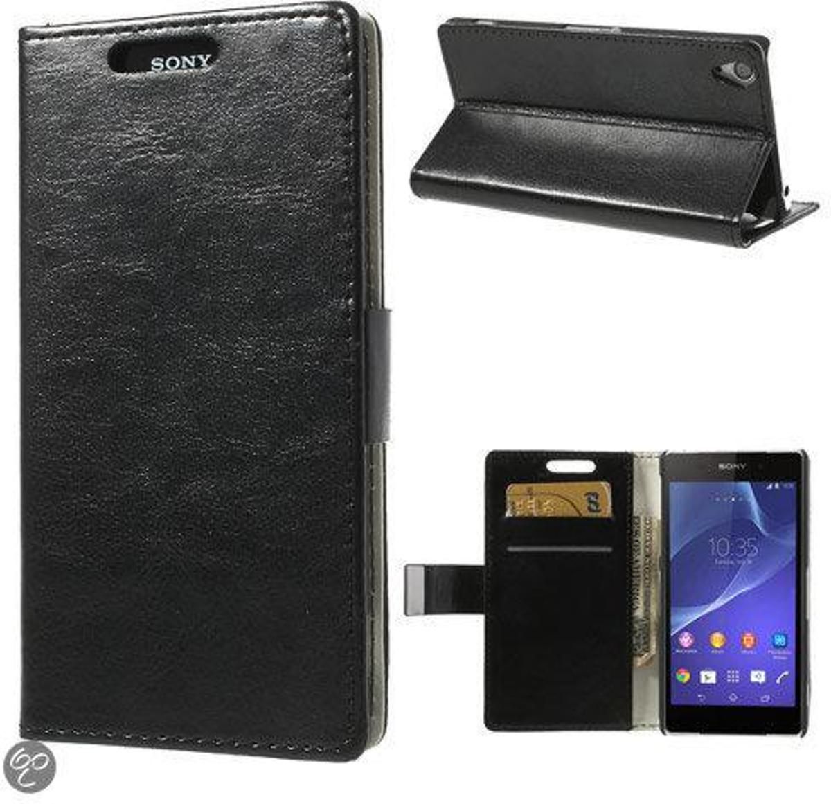 Aml Celtex Wallet Hoesjes Sony Xperia Z2 zwart