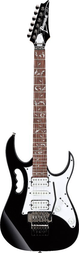 Ibanez Steve Vai Signature JEMJR-BK Black elektrische gitaar met Monkey Grip