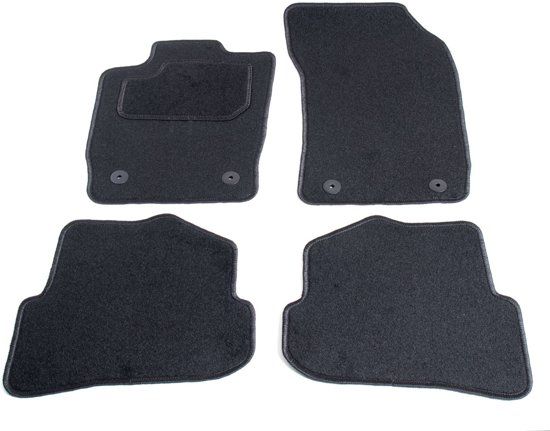 Cargoods Automatten op maat - zwart stof - geschikt voor Audi A1 8X vanaf 2010