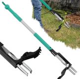 Désherbeur de mauvaises herbes, extracteur de racines, outil de désherbage debout à 4 griffes, outils de désherbage robustes pour jardin