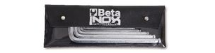 Beta 6-delig set van haakse zeskant stiftsleutel, vervaardigd uit roestvaststaal, in etui 96BPINOX/B6