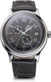 ORIENT Bambino RA-AK0704N10B Herenhorloge - Zwart Leder - Zilverkleurig Staal - 40mm