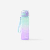 Gourde de fitness motivation 500ML, vert et violet